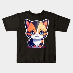 Cute Orange Cat Kids T-Shirt